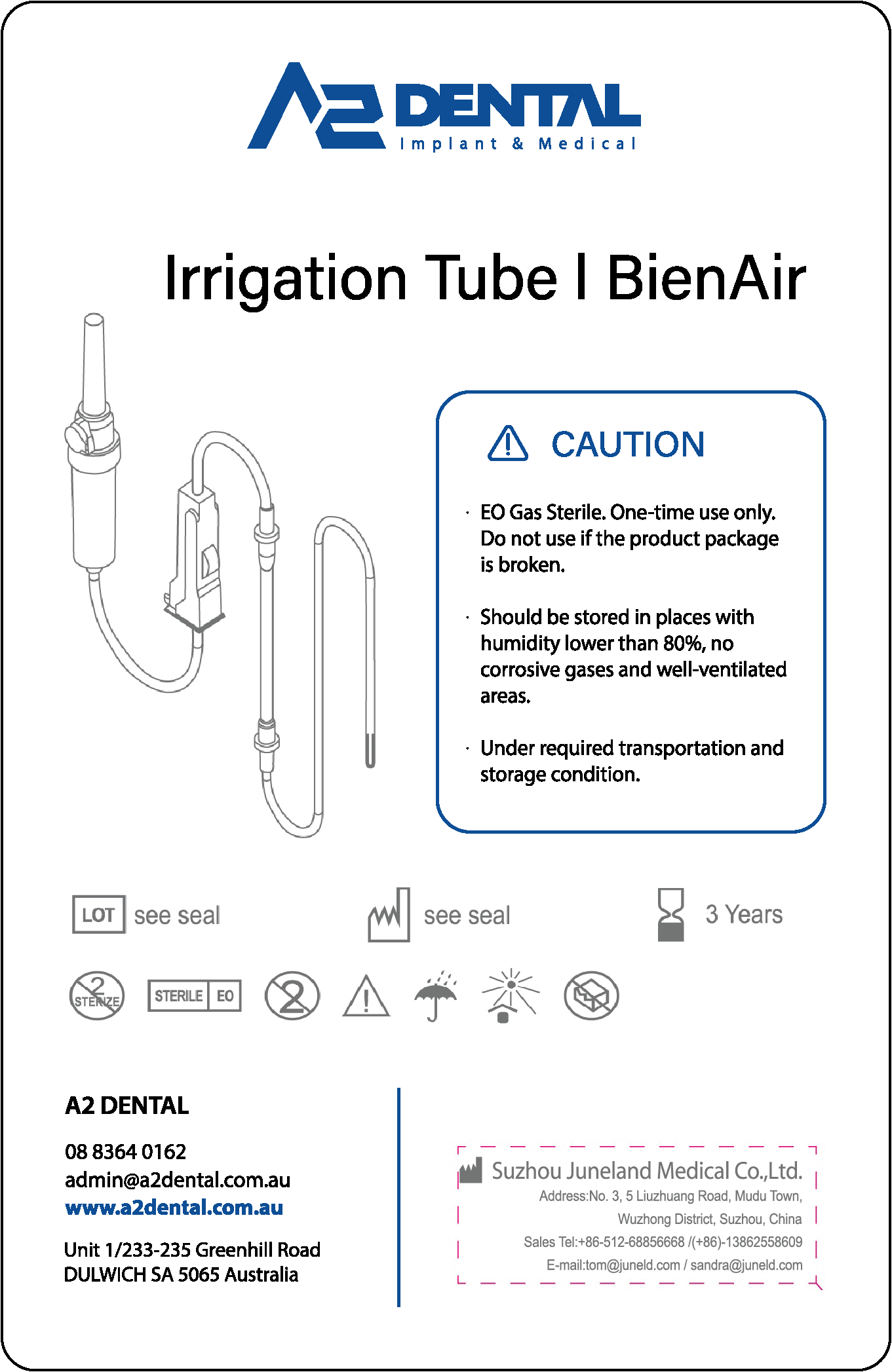 Sterile Tubing for Bien Air ENG 2 (20pack)