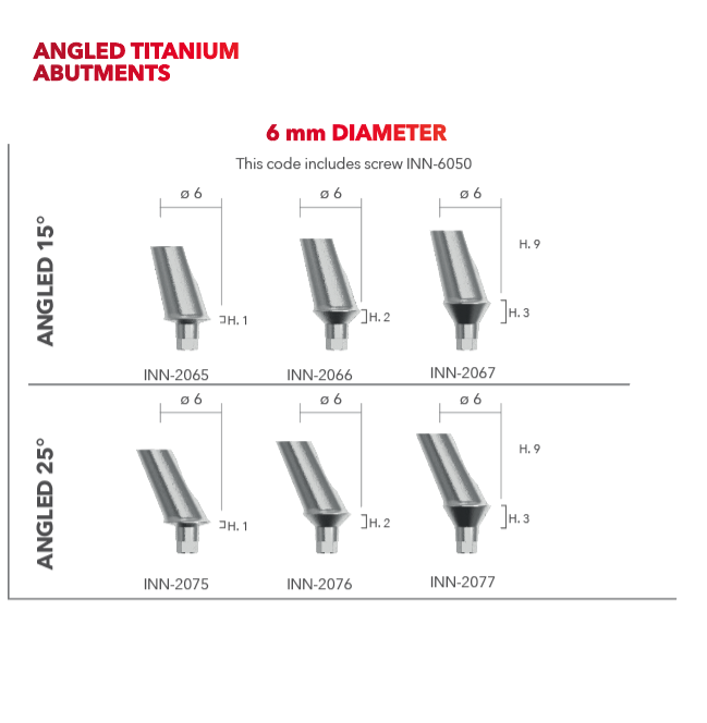 TITANIUM ABUTMENTS - ANGLED  [CONEXA]